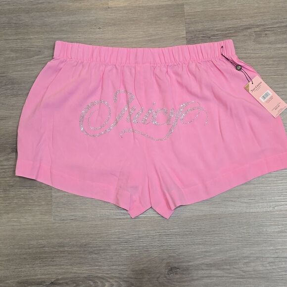 Juicy Couture 2-PK Cherry Print & Rhinestone Signature Logo Lounge Shorts - Picture 7 of 7